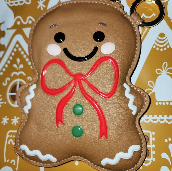 NWT ADORABLE GINGERBREAD COIN PURSE/KEY CHAIN/ BATH & BODY WORKS ✨️ - Picture 3 of 4